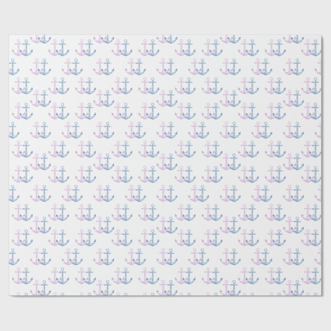 Papel De Presente Simples Anchor Duo! (Aberto)