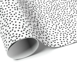 Papel De Presente Simples Bolinhas Moderna Dalmaciana
