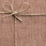 Papel De Presente Simples Burlap Realista Rustic Blush Pink<br><div class="desc">Padrão simples e rústico do estilo de burlap. Por favor,  note que não há uma pá real usada nesta design,  é uma fotografia editada digitalmente.</div>