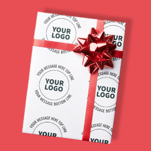 Papel De Presente Simples de Substituir com Seu Logotipo ou Imagem