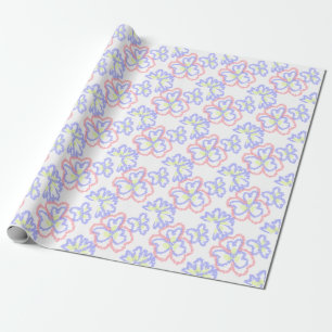 Papel De Presente simples e mínimo adicione o nome do monograma