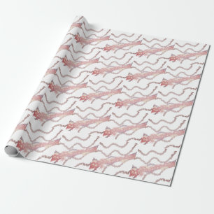Papel De Presente simples e mínimo adicione o nome do monograma