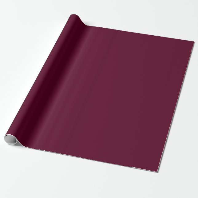 Papel De Presente Simples minimalista Maroon (Desenrolado)