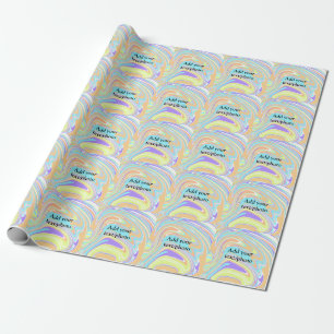 Papel De Presente Simples rosa azul laranja amarelo abstrato adicion