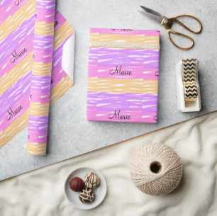 Papel De Presente simples textura de aquarela rosa adicionar o texto
