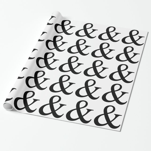 Papel De Presente Sinal de Ampersand (Desenrolado)