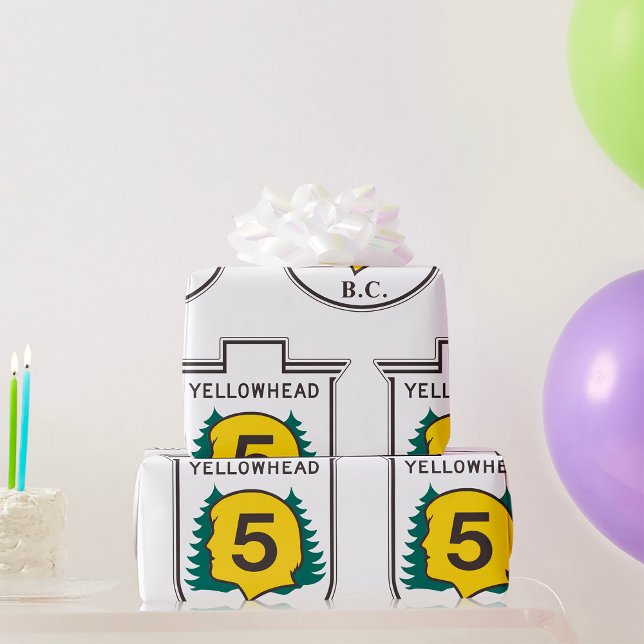 Papel De Presente Sinal de Estrada Yellowhead (Criador carregado)