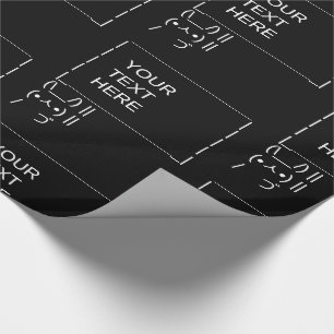 Papel De Presente Sinal de protesto do coelho / Arte de texto ASCII