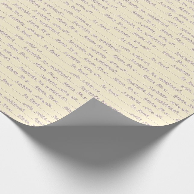 Papel De Presente Sinal Idioma Ditos Positivos em Amarelo (Ponta)