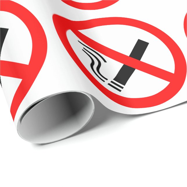 Papel De Presente Sinal SNO Smoking - Cartaz no Reino Unido (Ponta do rolo)