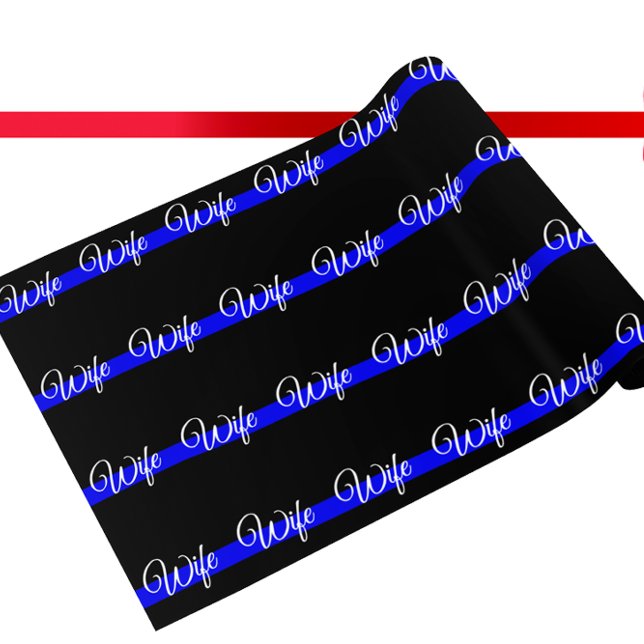 Papel De Presente Sinalizador Americano Thin Blue Line Personalizado (Criador carregado)