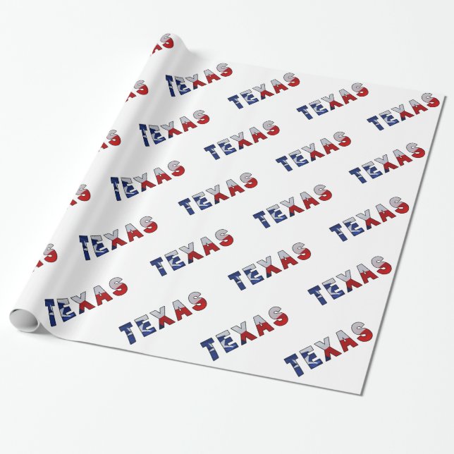 Papel De Presente Sinalizador de Ondas do Texas (Desenrolado)