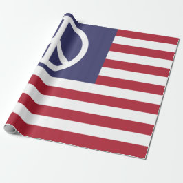 Papel De Presente Sinalizador de Paz dos Estados Unidos