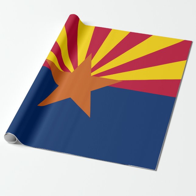 Papel De Presente Sinalizador do Estado da arizona (Desenrolado)