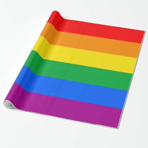 Papel De Presente Sinalizador do Orgulho Arco-Íris LGBTQ+