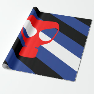 Papel De Presente Sinalizador do Orgulho de Máscara