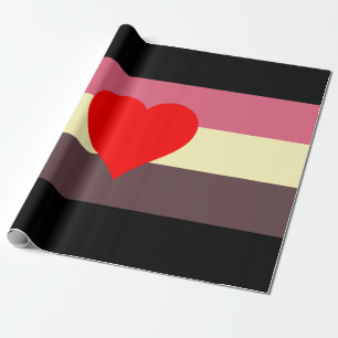 Papel De Presente Sinalizador do Orgulho Gordo