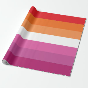 Papel De Presente Sinalizador do Orgulho Lésbico