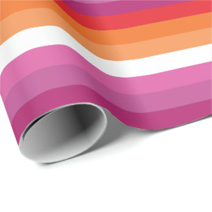 Papel De Presente Sinalizador do Orgulho Lésbico