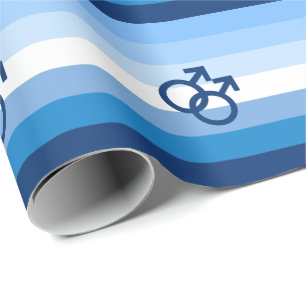 Papel De Presente Sinalizador do Orgulho Mmasculino do Gay MLM