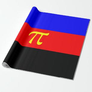 Papel De Presente Sinalizador do Orgulho Polimário