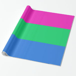 Papel De Presente Sinalizador do Orgulho Polisexual