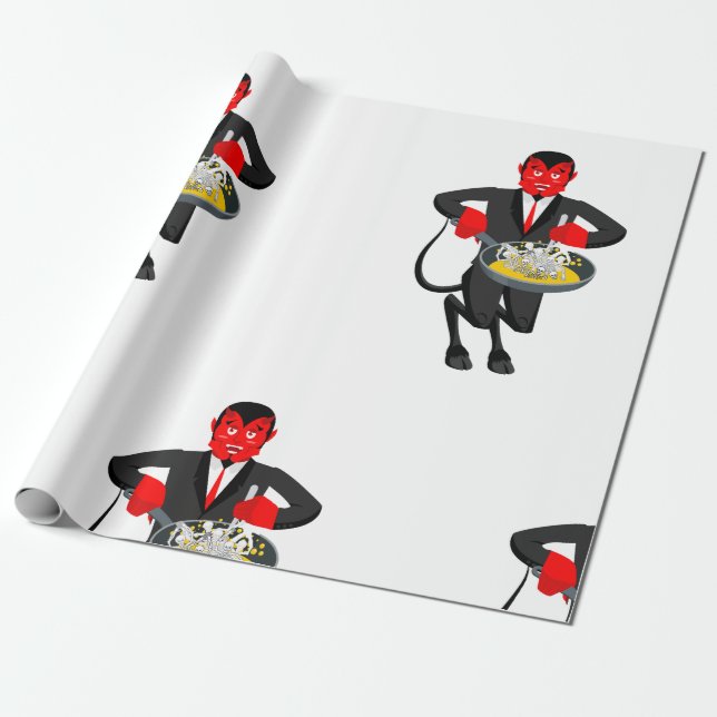 Papel De Presente Sinalizadores de Satã (Desenrolado)