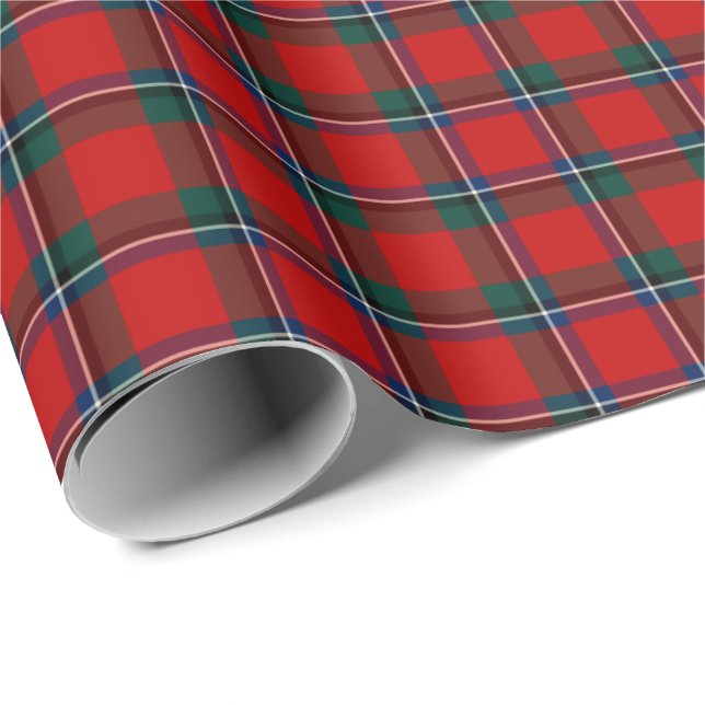 Papel De Presente Sinclair Clan Tartan (Ponta do rolo)