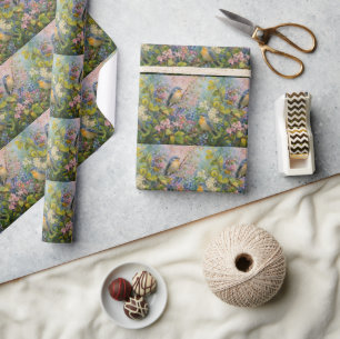 Papel De Presente Sinfonia do Jardim de Primavera