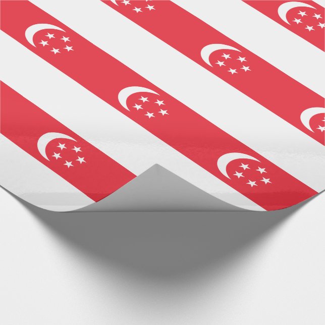 Papel De Presente Singapore Flag (Ponta)
