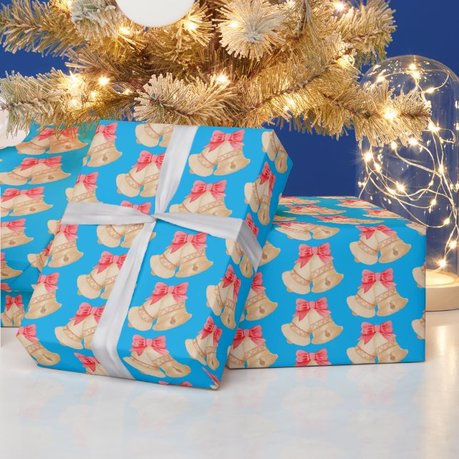 Papel De Presente Sinos de Natal (Feriados)