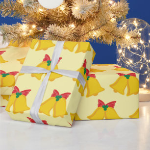 Papel De Presente Sinos Festivos De Belas de Toque Presentes De Nata