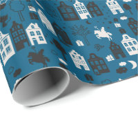 Sinterklaas conheceu paard en huisjes blauw
