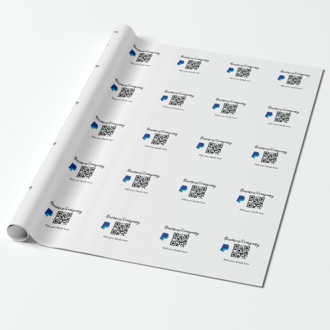 Papel De Presente site simples de empresa de negócios código de barr (Desenrolado)