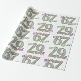 Papel De Presente Six Seven, Confetti Birthday
