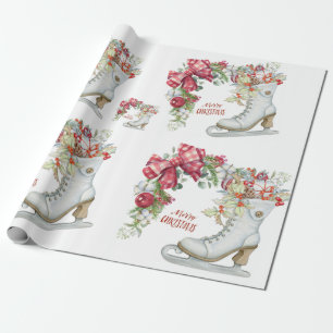 Papel De Presente Skate Vintage Ice Feriado Wrapling Paper
