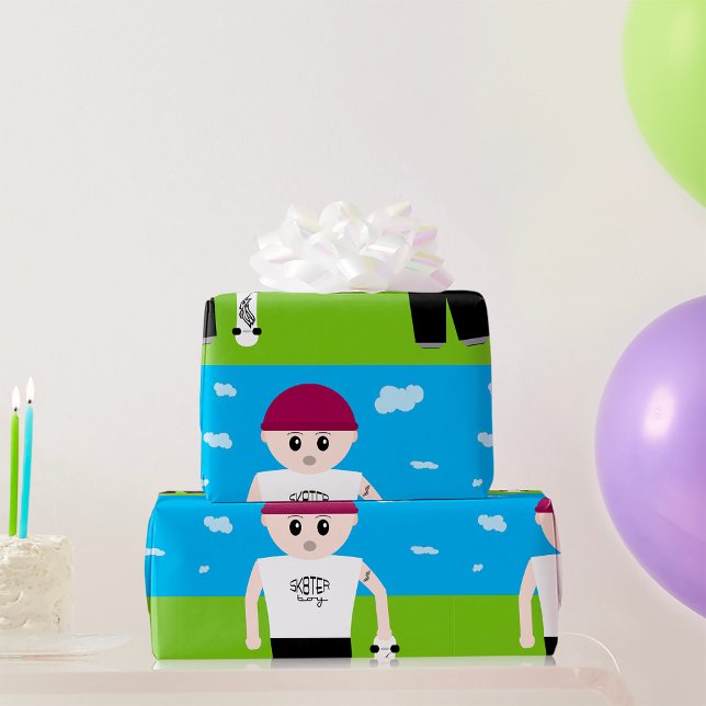 Papel De Presente Skater Boy (Criador carregado)