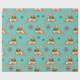Papel De Presente Skeleton Reindeer Gingerpão homem