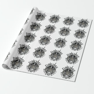Papel De Presente Skull Motorcycle