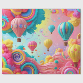 Papel De Presente Sky High Balloon