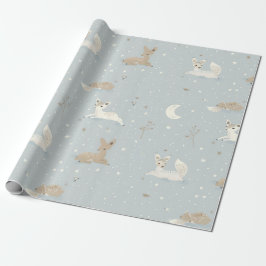 Papel De Presente Sleepy Fawn Night Wrapping Paper
