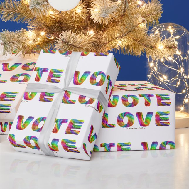 Papel De Presente SlipperyJoe voto amor igualdade pelo de cores do a (Feriados)