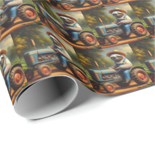 Papel De Presente Sloth Farmer