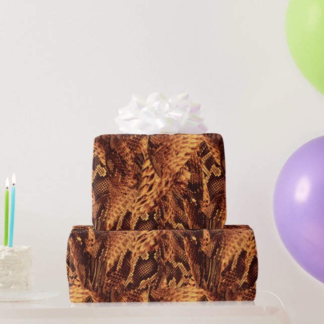 Papel De Presente Snake Skin Pattern Wrapping Paper (Presentes para festas)
