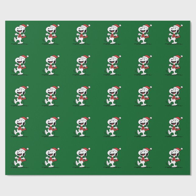 Papel De Presente Snoopy Christmas  (Aberto)