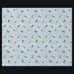 Papel De Presente Snow Angel Winter Christmas<br><div class="desc">Este papel de empacotamento apresenta um retrato de aquarela dos anjos de neve do fazer pessoas.</div>