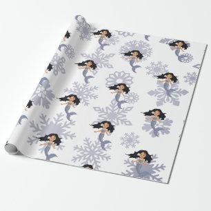 Papel De Presente Snowflake Silver Natal