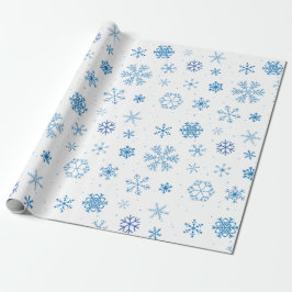 Papel De Presente Snowflakes 