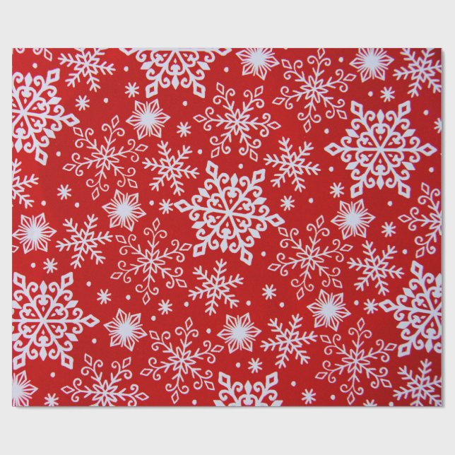 Papel De Presente Snowflakes (Aberto)