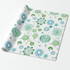 Papel De Presente SNOWFLAKS presente de Natal | m3galeryStudio